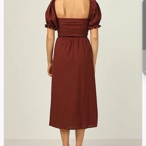Dress, XL, Wine red. Burgundy.